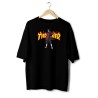 Anime Oversized T-Shirt – Madara Uchiha x Thrasher Fire Graphic | ANIM3FITS